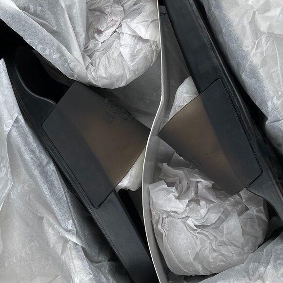 Coach | Clear Rubber Pool Slides | Black - Picture 5 of 7